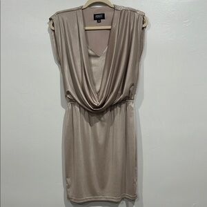 Adrianna Papell Evening Sheath Mini Dress Cowl Neck Dress